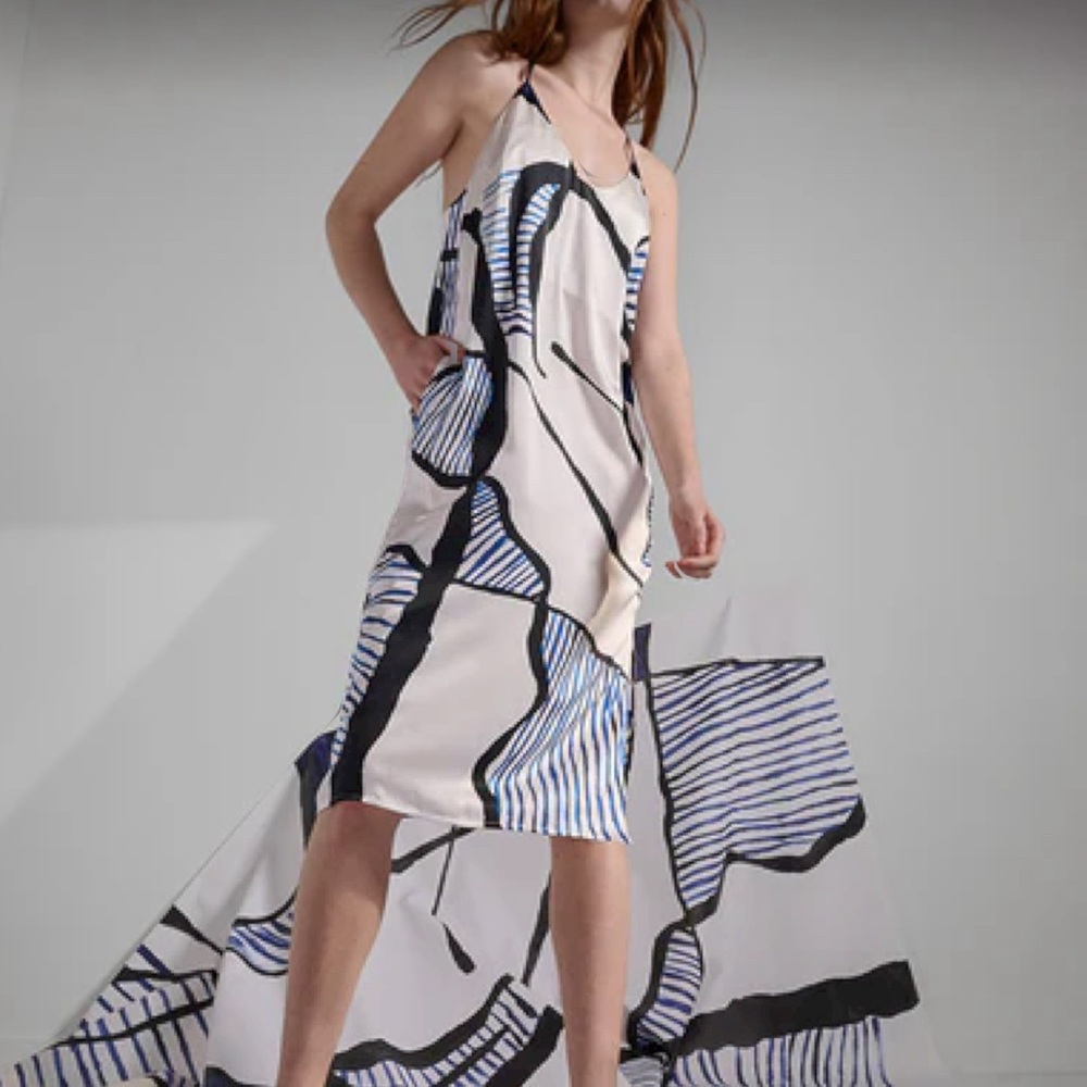 LAHGO Isabel Yellin X Lunya Washable Silk Dress SZ XS